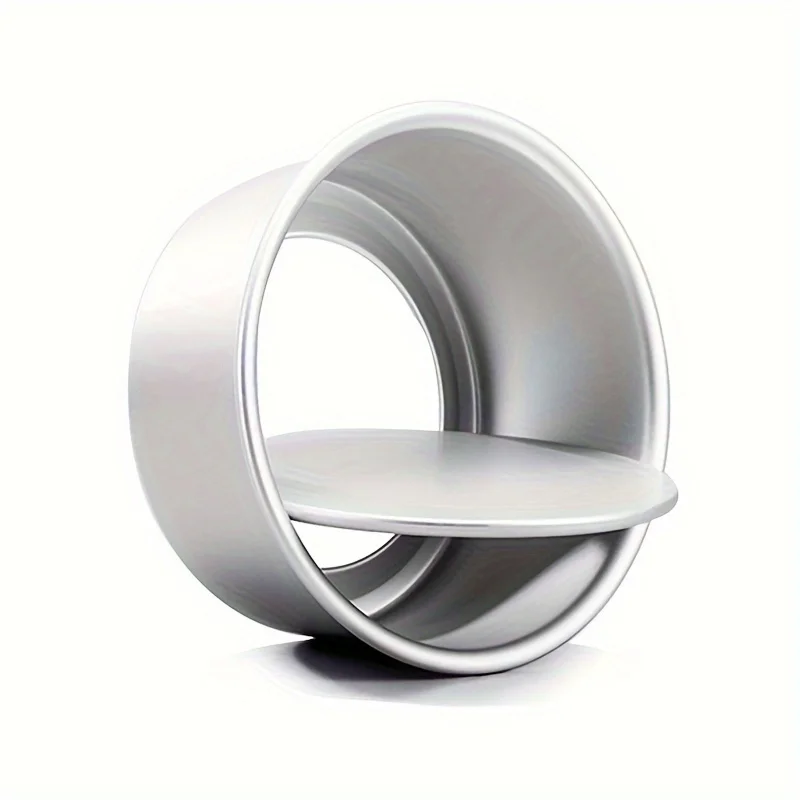 Ensemble de moules à gâteaux ronds en aluminium anodisé dur de 4/6/8 pouces, avec fonds amovibles pour une facile à enlever les gâteaux, moule de cuisson, 3 pièces
