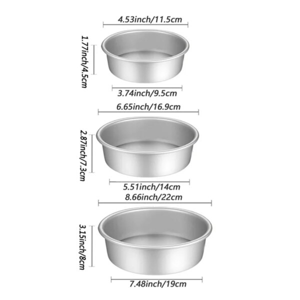 1097-icxlem.jpg Ensemble de Moules à Gâteaux Ronds – 1 ou 3 Pièces