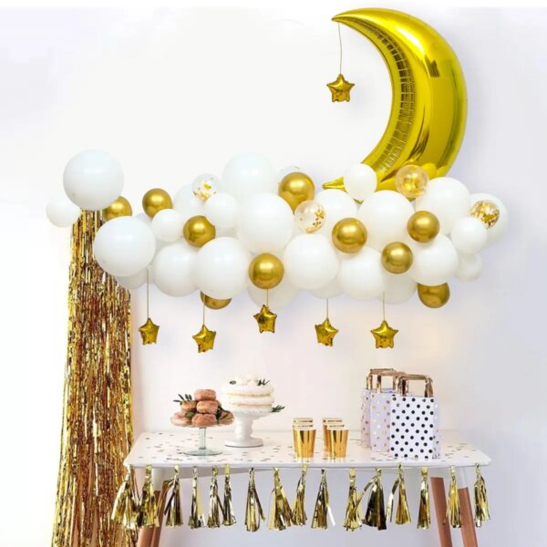 Ballons de Décoration de Fond pour Ramadan Kareem et Eid Mubarak