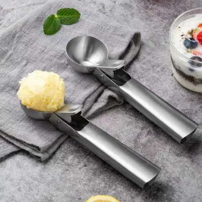Cuillère à Glace Multifonction – Double Usage en Acier Inoxydable