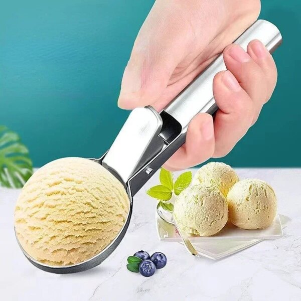 Cuillère à Glace Multifonction – Double Usage en Acier Inoxydable