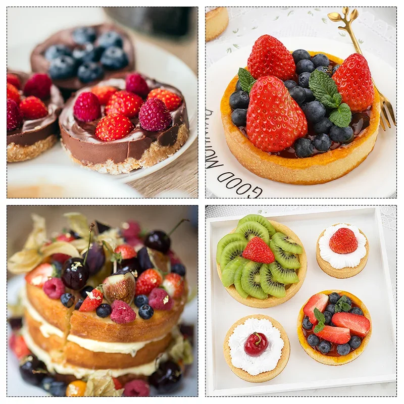 Anneau à tarte rond en acier inoxydable, moules perforés résistants à la chaleur, bricolage Mousse tarte aux fruits Tartlet beignet moule outils de cuisine 10 pièces