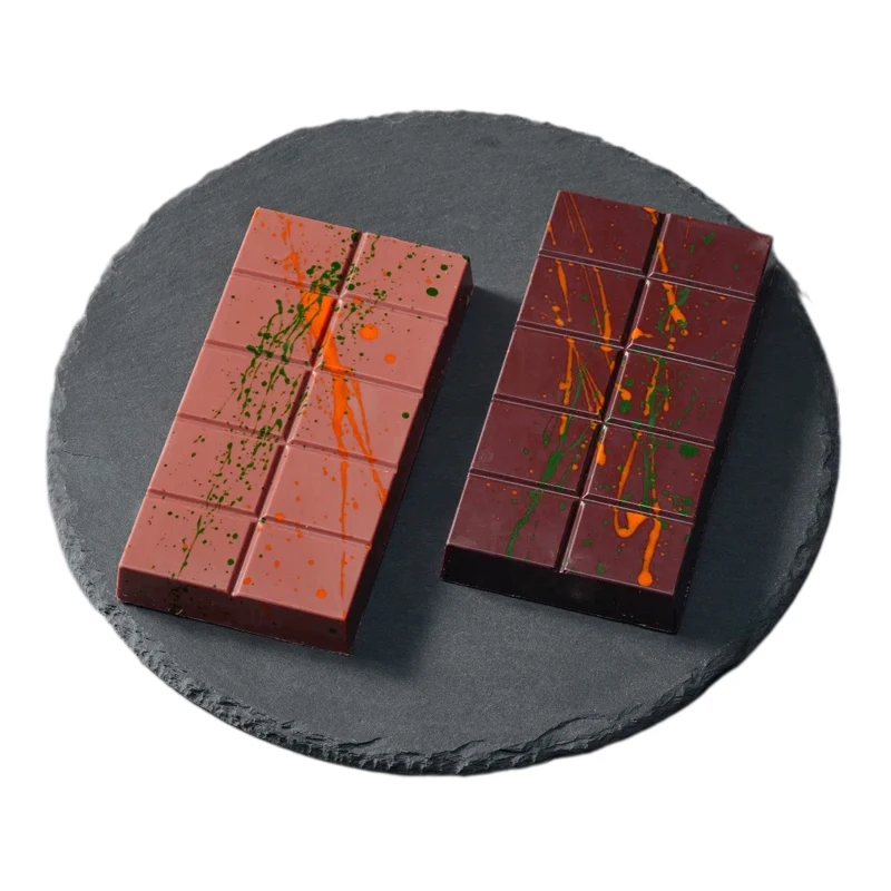 Moules à chocolat en Silicone ou Polycarbonate, pour Barres de chocolat PC, Sauce aux noix, déchiquets de pain, outils de cuisson de bonbons au chocolat remplis