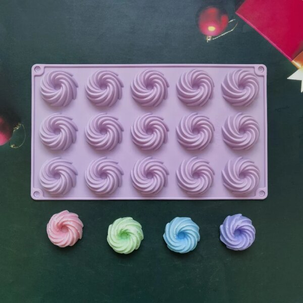 Moule à Gâteau en Silicone avec Forme Spirale
