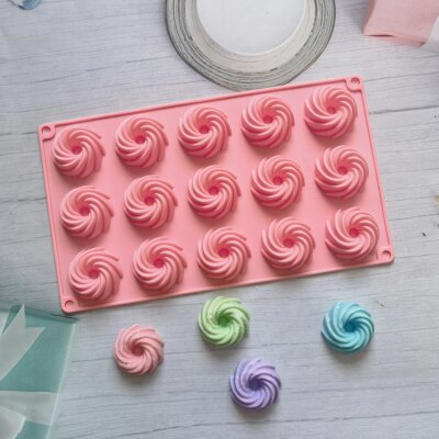 Moule à Gâteau en Silicone avec Forme Spirale