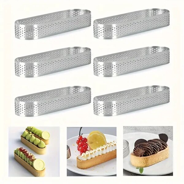 Anneaux à Tarte Ovales en Acier Inoxydable