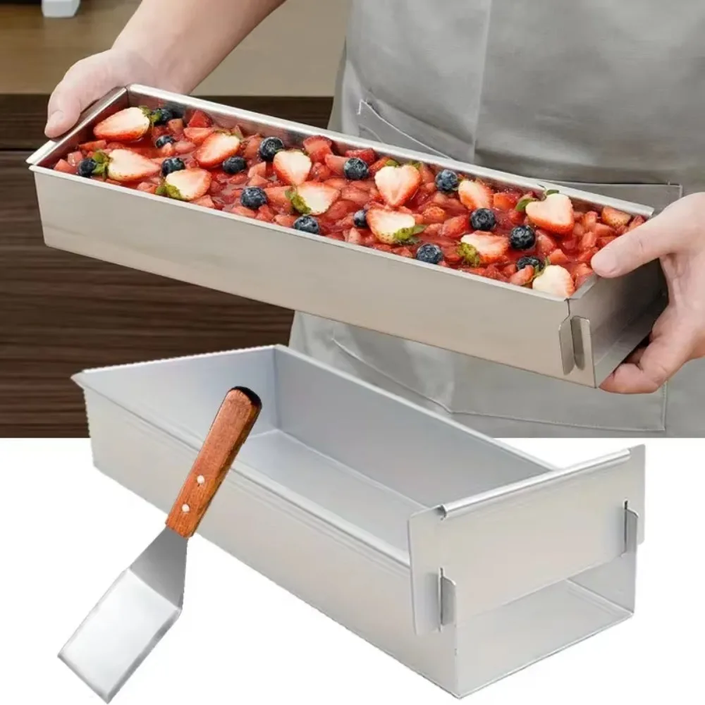 Moule à gâteau Tiramisu et pelle à gâteau en alliage d'aluminium amovible antiadhésive bricolage gâteau Mousse Muffin Pan pour les amateurs de pâtisserie à domicile