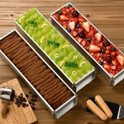 Moule à Gâteau Tiramisu Amovible en Aluminium avec ou sans Pelle
