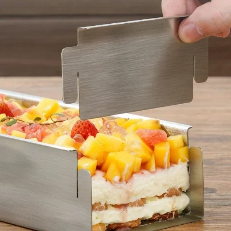 Moule à gâteau Tiramisu et pelle à gâteau en alliage d'aluminium amovible antiadhésive bricolage gâteau Mousse Muffin Pan pour les amateurs de pâtisserie à domicile