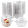 Boîte d’Emballage Transparente pour Gâteaux – Lot de 10, 30 ou 50 pièces