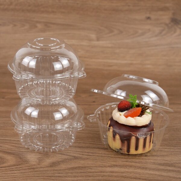 1512-61ilep.jpg Boîte d’Emballage Transparente pour Gâteaux – Lot de 10, 30 ou 50 pièces