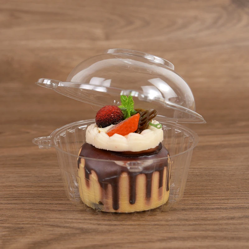 Boîte d'Emballage Transparente pour Gâteaux Chi, Conteneur pour Dessert, Muffin, Mariage, ixd'Anniversaire, Fournitures de Décoration de Noël, 10/50 Pièces