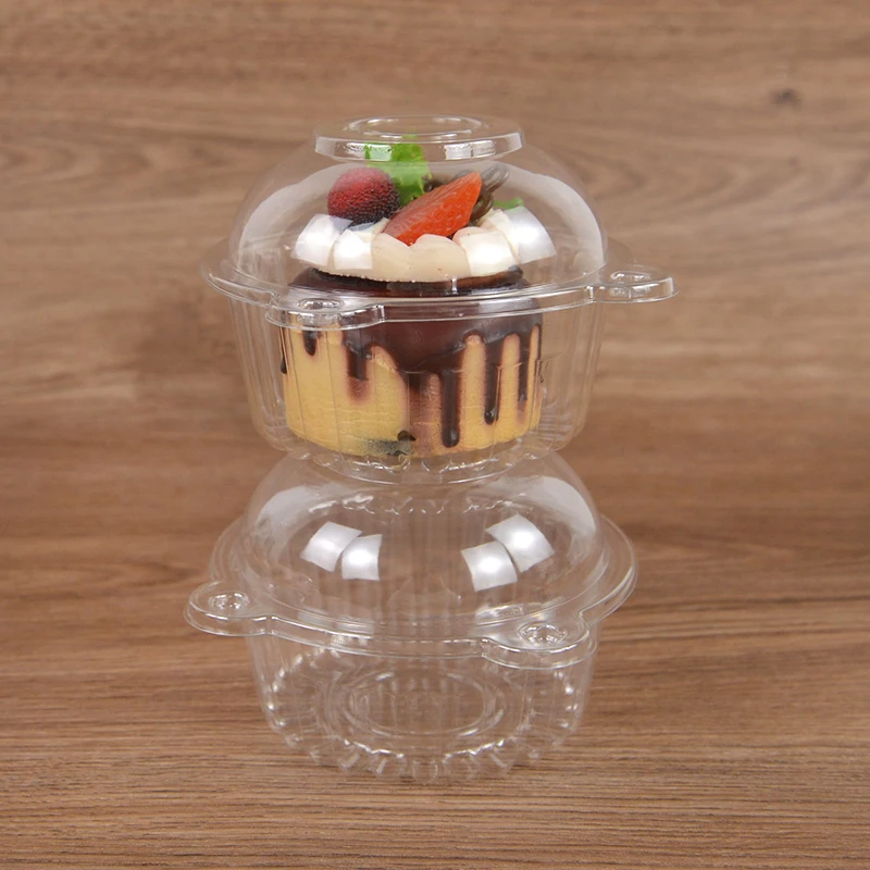 Boîte d'Emballage Transparente pour Gâteaux Chi, Conteneur pour Dessert, Muffin, Mariage, ixd'Anniversaire, Fournitures de Décoration de Noël, 10/50 Pièces