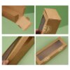 Boîtes d'Emballage en Papier Kraft avec Fenêtre Transparente