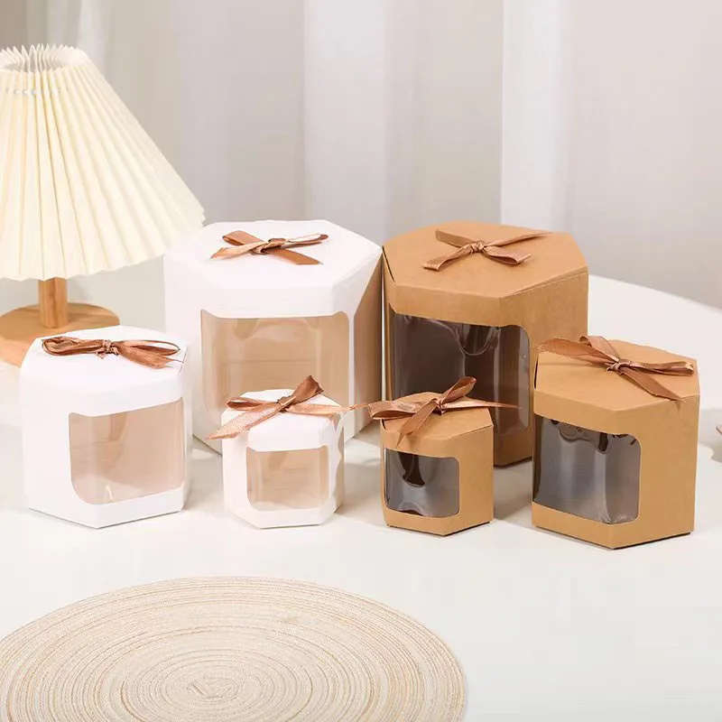 Boîtes à bonbons et biscuits multi-tailles, 12 pièces, boîte-cadeau de bonbons, boîte d'emballage en papier Kraft, sac cadeau de mariage, emballage fait à la main, savon au chocolat