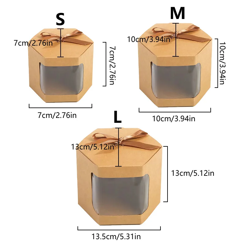 Boîtes à bonbons et biscuits multi-tailles, 12 pièces, boîte-cadeau de bonbons, boîte d'emballage en papier Kraft, sac cadeau de mariage, emballage fait à la main, savon au chocolat