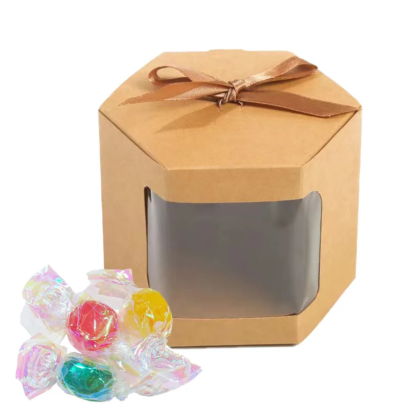 Boîtes à bonbons et biscuits multi-tailles, 12 pièces, boîte-cadeau de bonbons, boîte d'emballage en papier Kraft, sac cadeau de mariage, emballage fait à la main, savon au chocolat