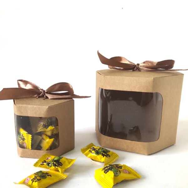 1562-qwjasg.jpg Boîtes à Bonbons et Biscuits en Papier Kraft – Lot de 12