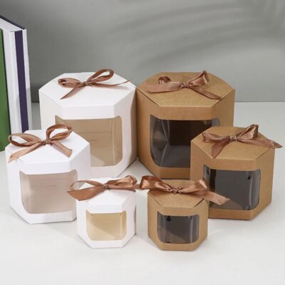 Boîtes à Bonbons et Biscuits en Papier Kraft – Lot de 12
