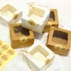 Boîte-Cadeau en Papier Kraft avec Fenêtre