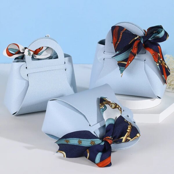 1618-voprt3.jpg Lot de 5 Mini Sacs à Main Cadeaux avec Ruban