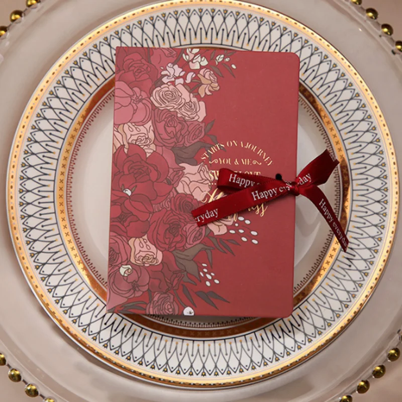 Coffret cadeau en forme de livre, 5 pièces, avec ruban, carton, bonbons, chocolat, boîte d'emballage cadeau pour mariage, anniversaire, fête des mères