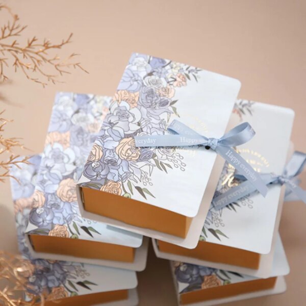 Coffret Cadeau en Forme de Livre – Lot de 5
