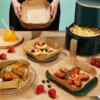 Papier Cuisson Antiadhésif, Résistant à la Chaleur pour Airfryer & Barbecue – 30/50 Pièces