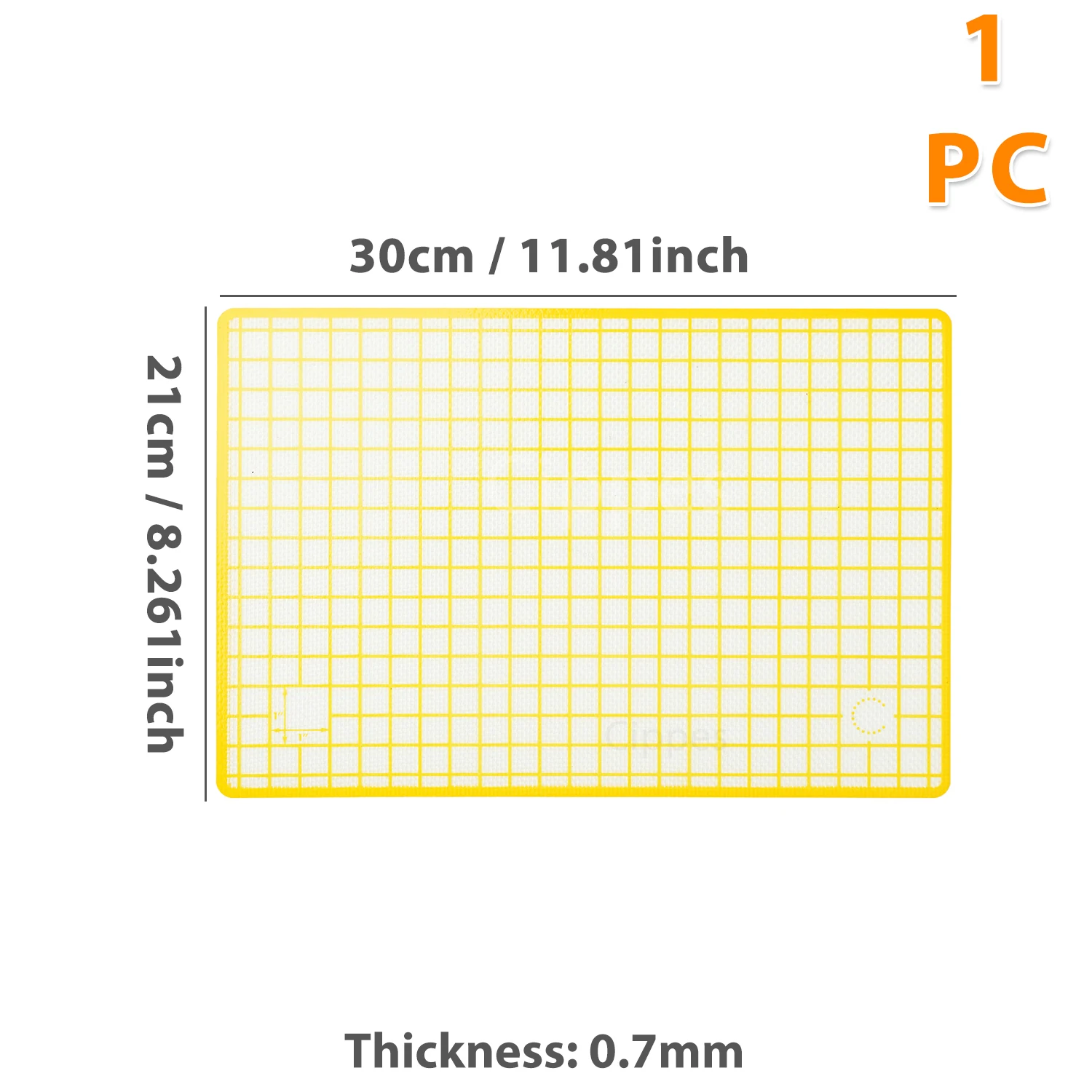1PC Yellow30x21cm