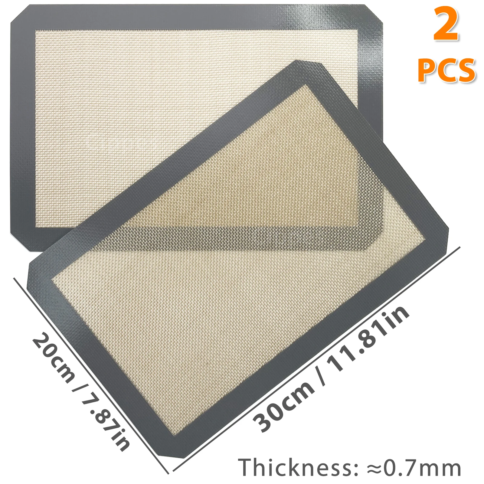 2PCS Grey30x20