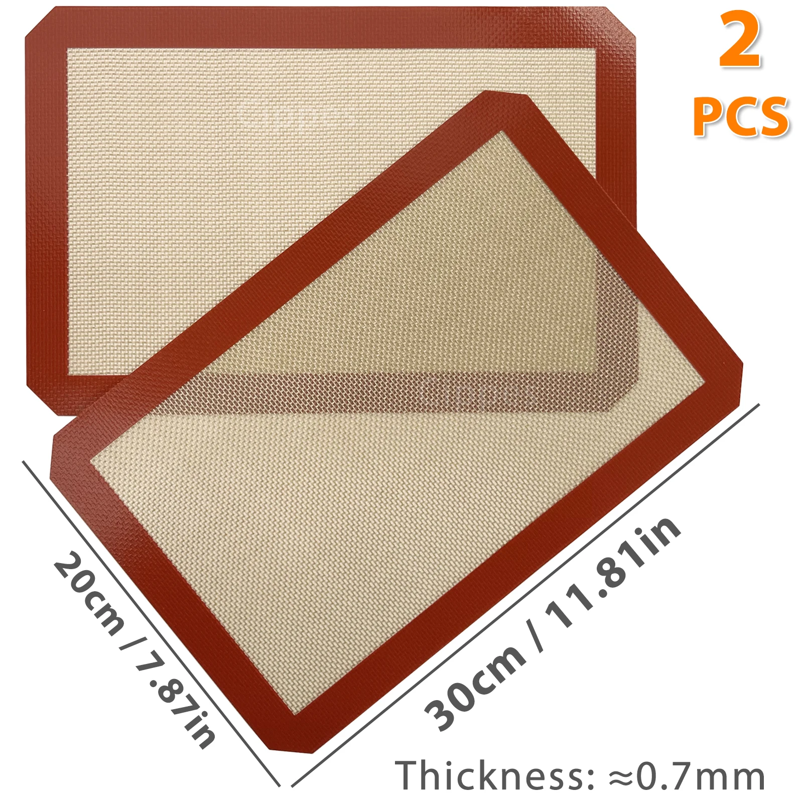 2PCS Red30x20