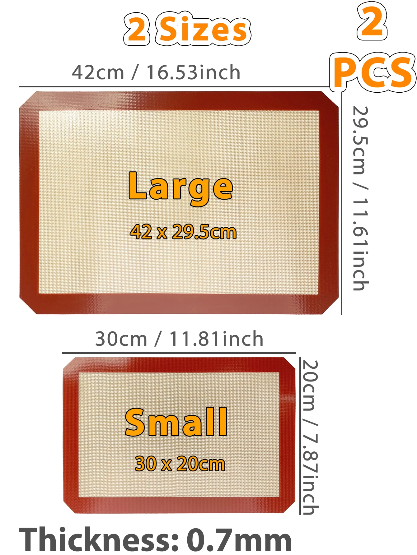 2PCS Mix Red