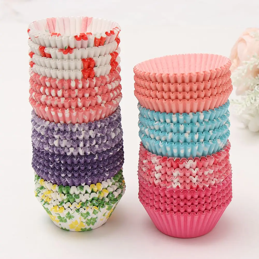Doublures de Cupcake en papier, 100 pièces, emballages de gobelets, boîtes à muffins de cuisson, outils de décoration de gâteaux, fournitures de pâtisserie