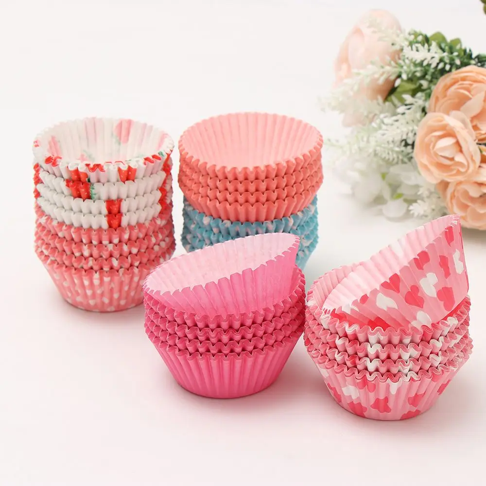 Doublures de Cupcake en papier, 100 pièces, emballages de gobelets, boîtes à muffins de cuisson, outils de décoration de gâteaux, fournitures de pâtisserie