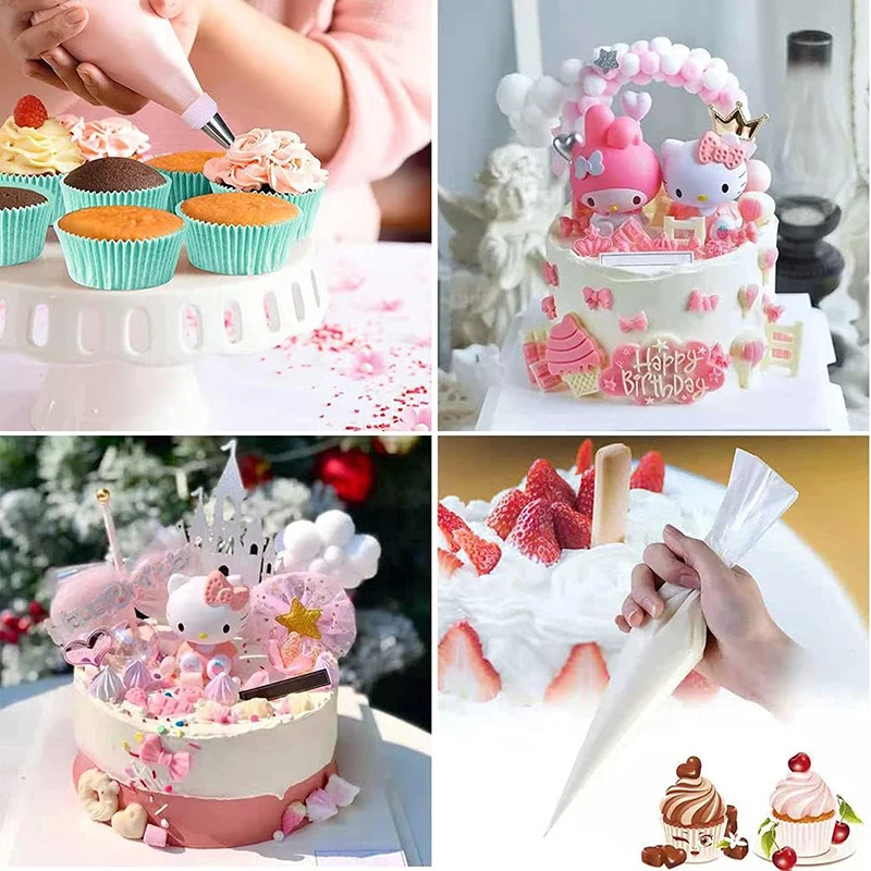 Sacs à pâtisserie crème jetables, sac à douilles de gâteaux, outil de décoration, passepoil de Cupcake, accessoires de cuisson de cuisine, 200 /100/50/20 pièces