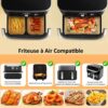 Papier Antiadhésif Rectangulaire pour Friteuse à Air (AirFryer)
