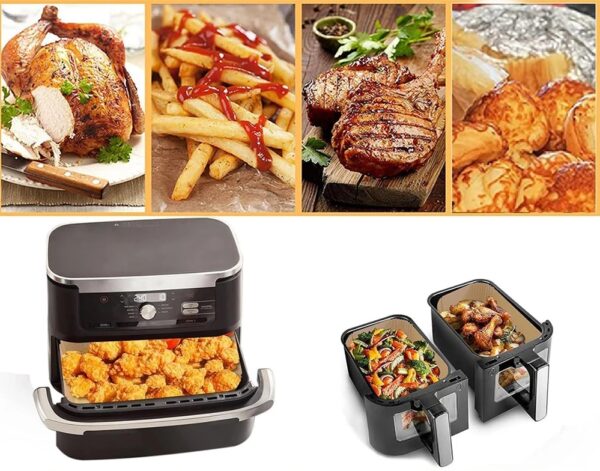 Papier Antiadhésif Rectangulaire pour Friteuse à Air (AirFryer)