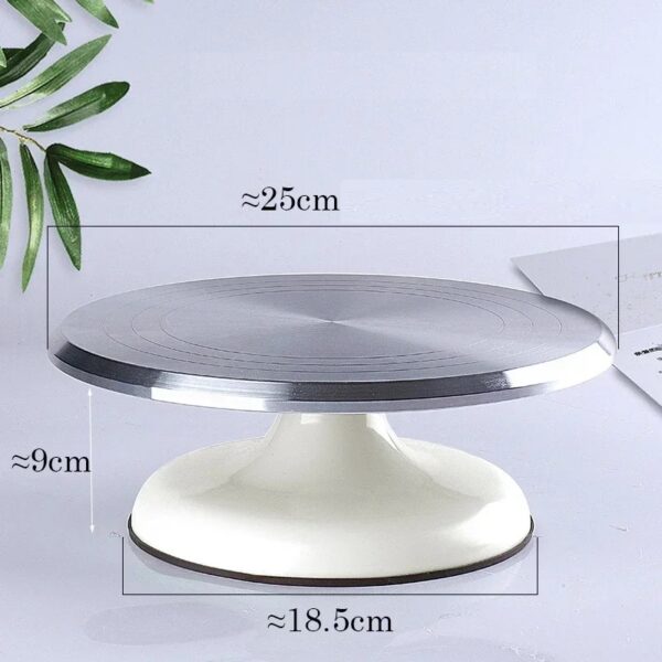 1999-d1kgkr Plateau Tournant pour Gâteau en Aluminium