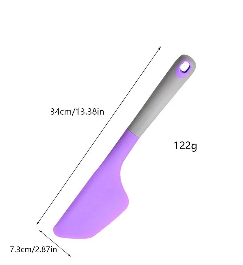 Grande spatule de cuisson en Silicone 34cm, antiadhésive, pour crème, beurre, résistant à la chaleur, grattoir pour biscuits, chocolat, pâtisserie, outils de cuisine