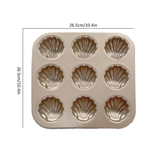 463-7hvzt2.jpg Moule à Madeleines en Acier au Carbone