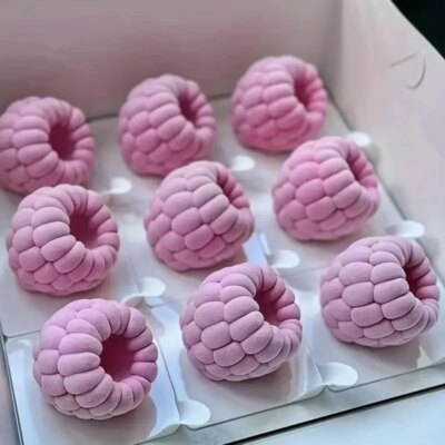 Moule en Silicone pour Mousse en forme de Framboise