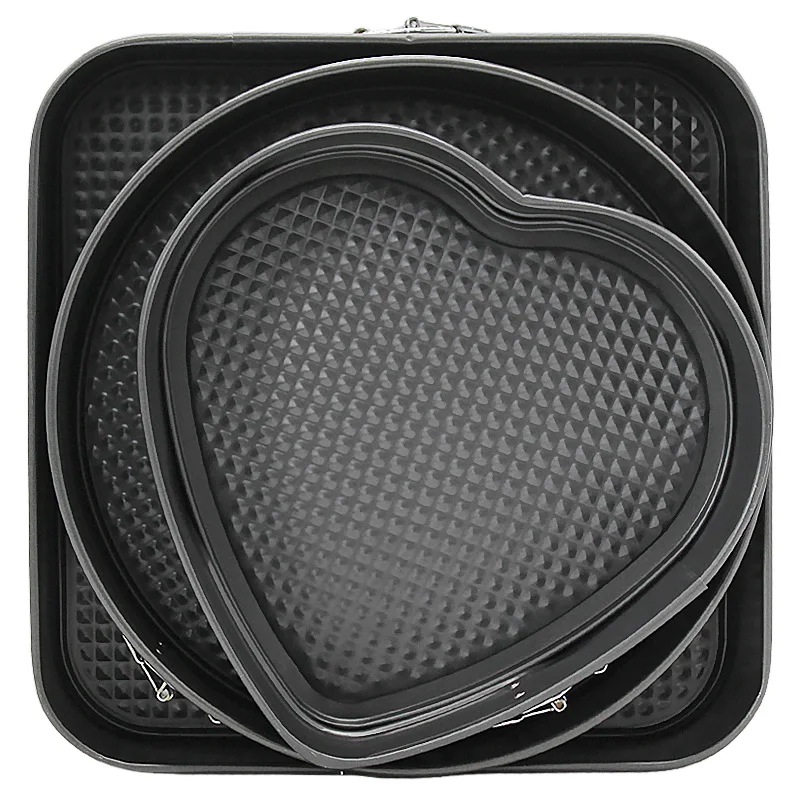 3 pièces moule à gâteau plateau casseroles coeur rond moule de cuisson cuisine en acier au carbone antiadhésif casseroles réutilisables moules à gâteau outils de cuisson 3 pièces moule à gâteau plateau casseroles coeur rond moule de cuisson cuisine en acier au carbone antiadhésif casseroles réutilisables moules à gâteau outils de cuisson