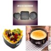 Lot de 3 Moules à Gâteau – Formes Cœur, Carré & Rondes