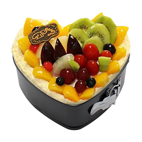 Lot de 3 Moules à Gâteau – Formes Cœur, Carré & Rondes
