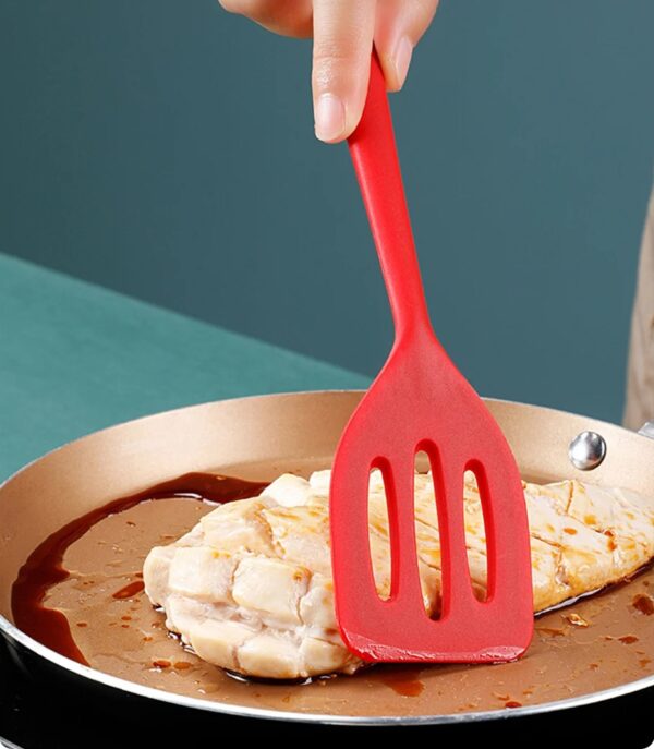 Petite Spatule à Frire en Silicone - Résistante à la Chaleur, Antiadhésive