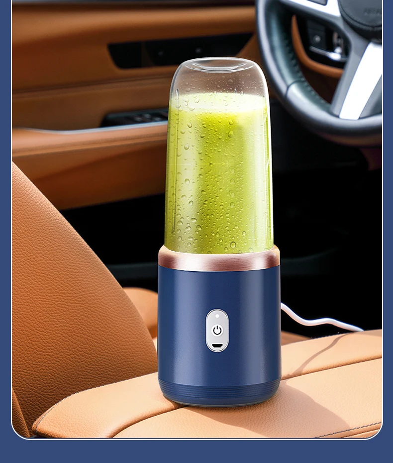 Presse-agrumes Portable à 6 lames, Rechargeable par USB, en acier inoxydable, tasse, presse-fruits, mélangeur de Smoothie automatique, outil de cuisine