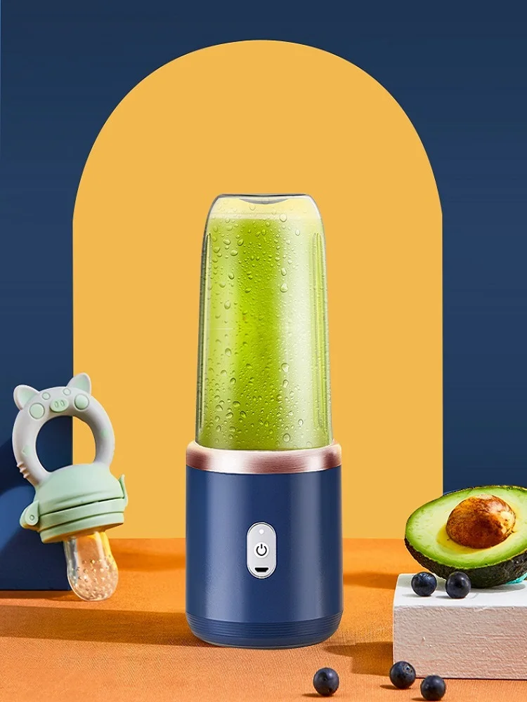 Presse-agrumes Portable à 6 lames, Rechargeable par USB, en acier inoxydable, tasse, presse-fruits, mélangeur de Smoothie automatique, outil de cuisine