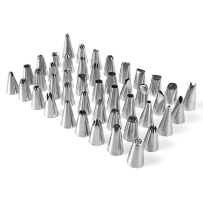 Ensemble de Douilles pour Décoration de Gâteaux – 48 Pièces