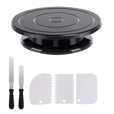 Ensemble de Plateau Tournant à Gâteaux – Kit Complet de Décoration (1 à 6 pièces)