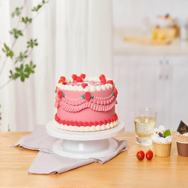 Ensemble de Plateau Tournant à Gâteaux – Kit Complet de Décoration (1 à 6 pièces)